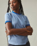 Women's Ringer Tee - Beach Horizon/ Blue Aura